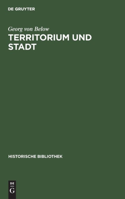 Territorium Und Stadt