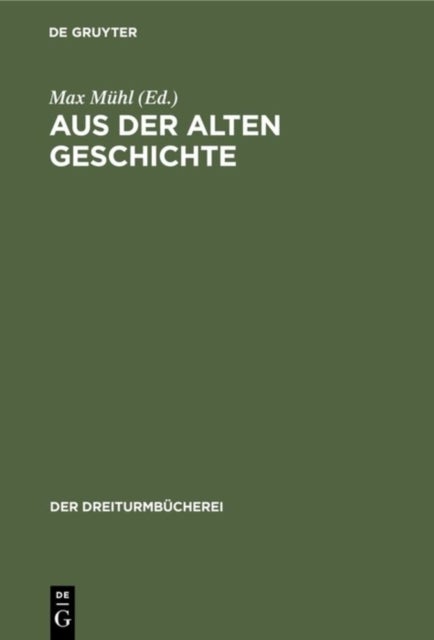 Aus der alten Geschichte - Darstellungen