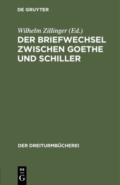 Briefwechsel zwischen Goethe und Schiller
