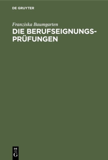 Berufseignungs-Prüfungen - Theorie Und PRAXIS