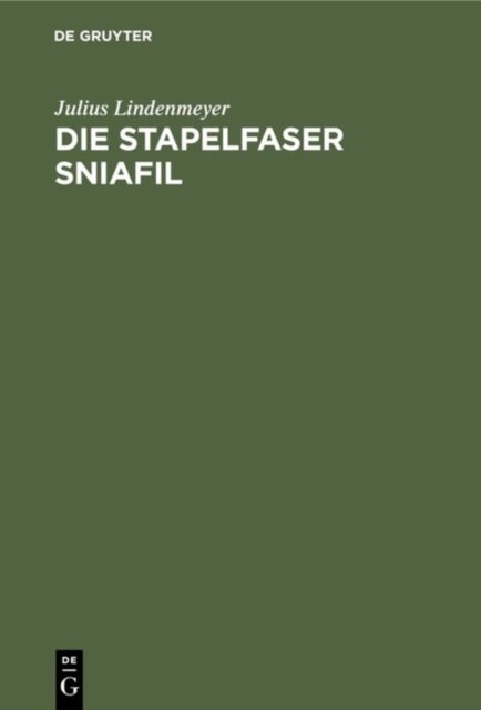 Die Stapelfaser Sniafil - Ihre Verarbeitung Nach Dem Baumwollverfahren Vom Rohstoff Bis Zum Veredelten Gewebe Unter Besonderer Berucksichtigung Der Fasereigenschaften