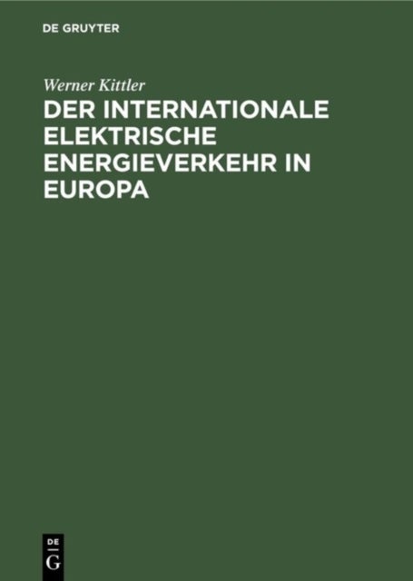 internationale elektrische Energieverkehr in Europa