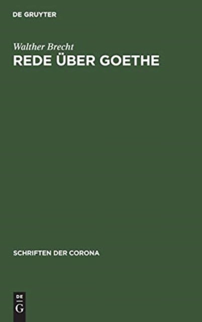 Rede Uber Goethe