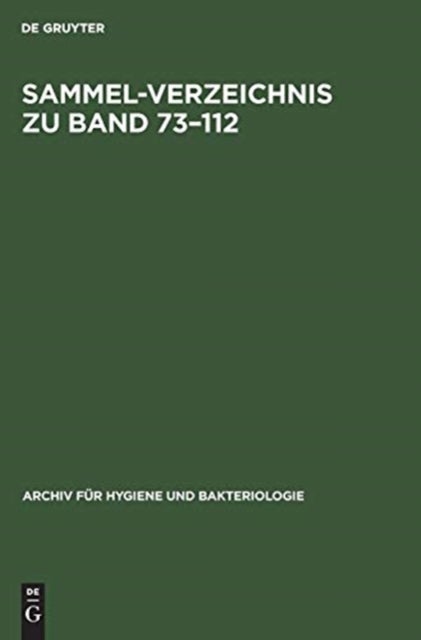 Sammel-Verzeichnis zu Band 73–112