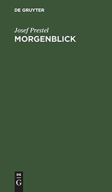 Morgenblick - Erlebnisse Der Ersten Kinderzeit