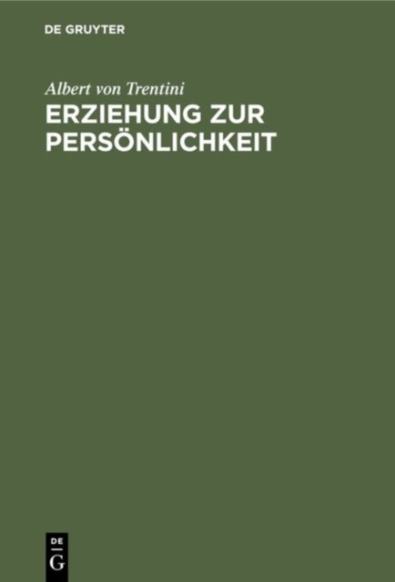 Erziehung Zur Personlichkeit