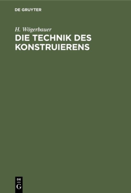 Die Technik des Konstruierens