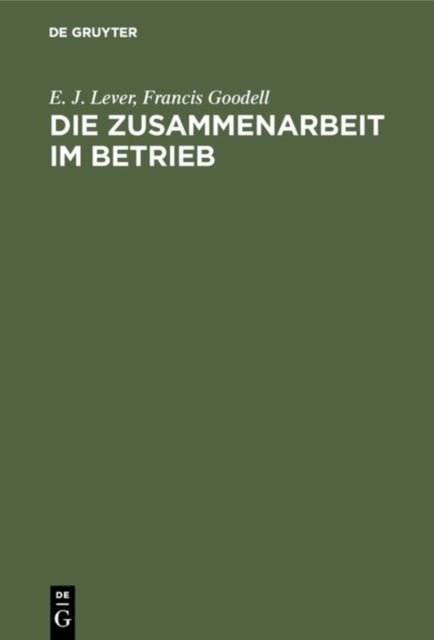 Die Zusammenarbeit Im Betrieb