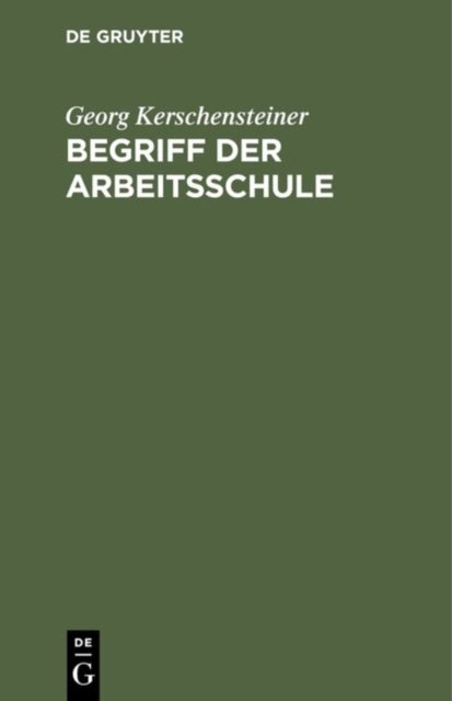 Begriff Der Arbeitsschule