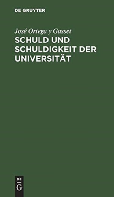 Schuld Und Schuldigkeit Der Universitat