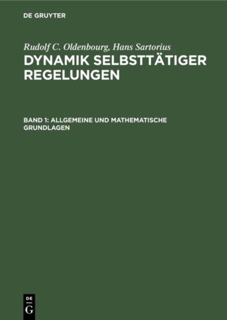 Allgemeine Und Mathematische Grundlagen