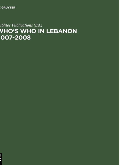 Who''s Who in Lebanon 2007-2008