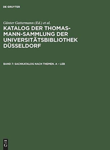 Sachkatalog nach Themen. A – Leb