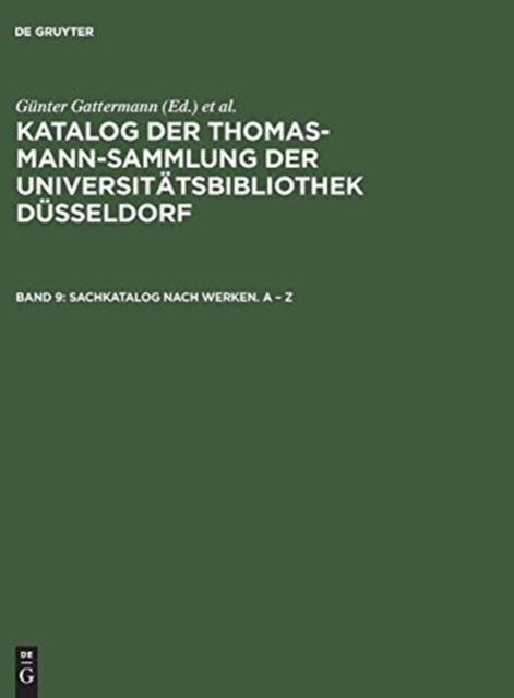 Sachkatalog nach Werken. A – Z