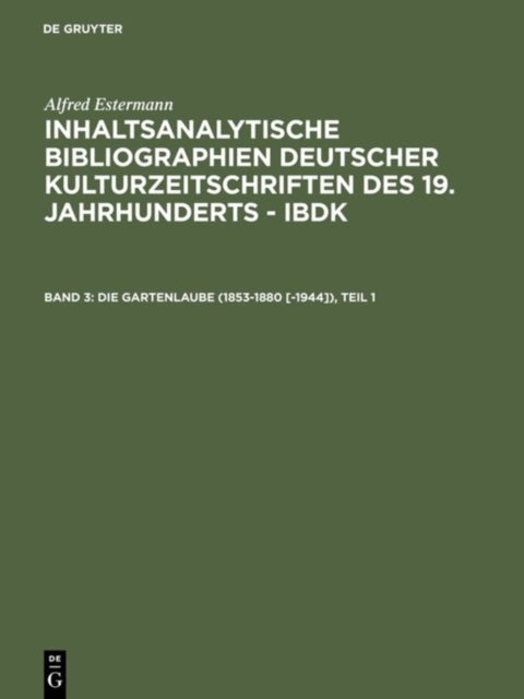 Gartenlaube (1853-1880 [-1944])