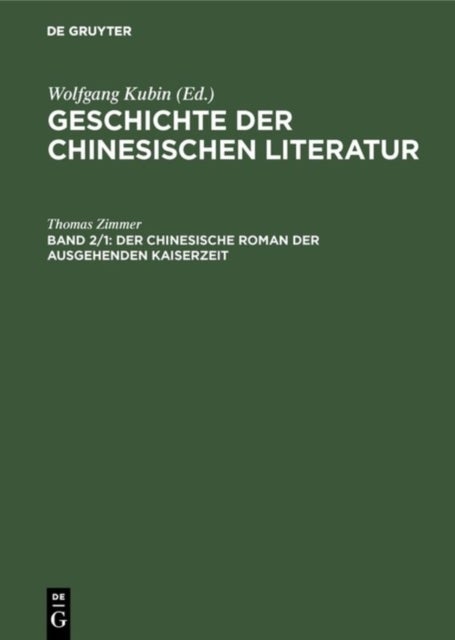 chinesische Roman der ausgehenden Kaiserzeit
