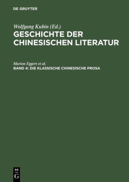 Die Klassische Chinesische Prosa