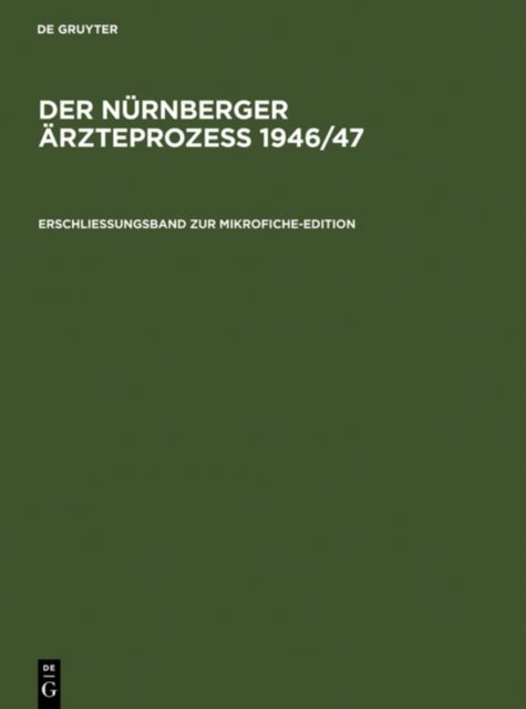 Erschließungsband Zur Mikrofiche-Edition