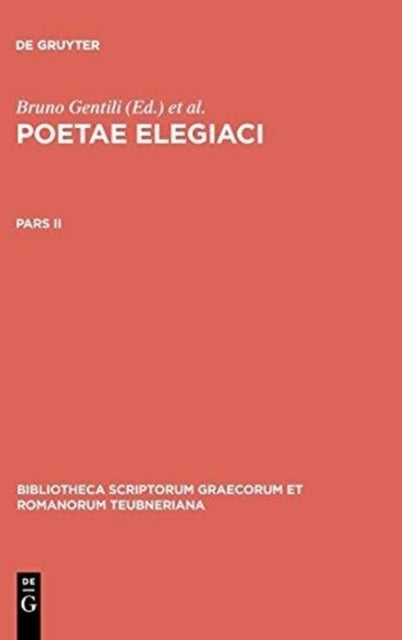 Poetarum Elegiacorum Testimon CB
