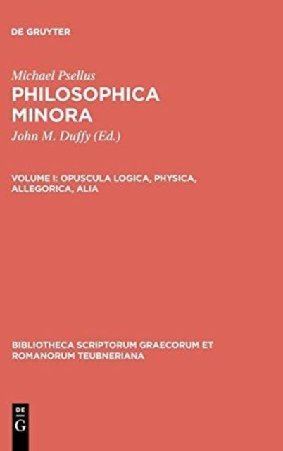 Philosophica Minora, Vol. I CB