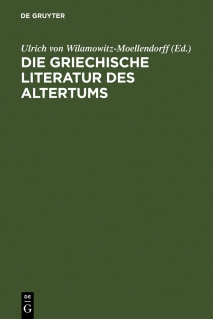 Die Griechische Literatur DES CB