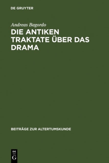 antiken Traktate über das Drama