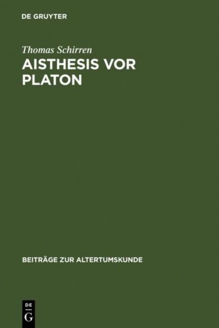 Aisthesis Vor Platon