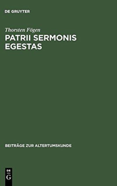 Patrii Sermonis Egestas
