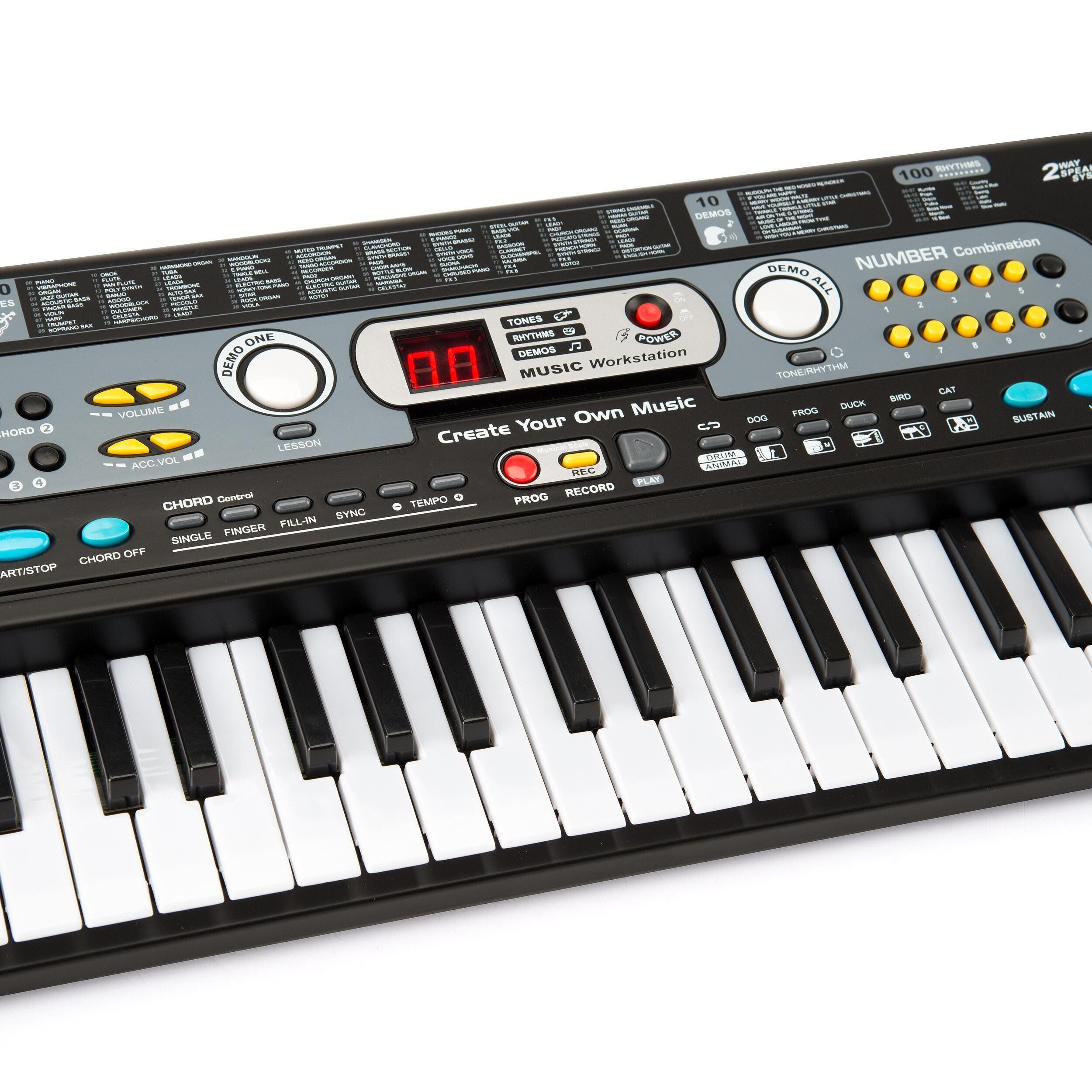 Musikk keyboard 54 tagenter