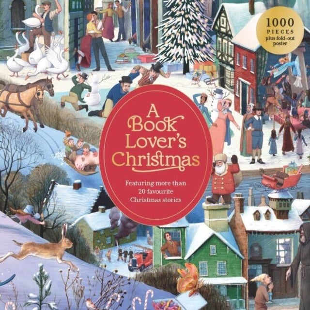 A Book Lover's Christmas - A 1000-piece jigsaw puzzle