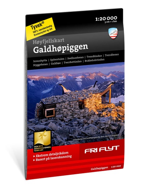 Galdhøpiggen - høyfjellskart
