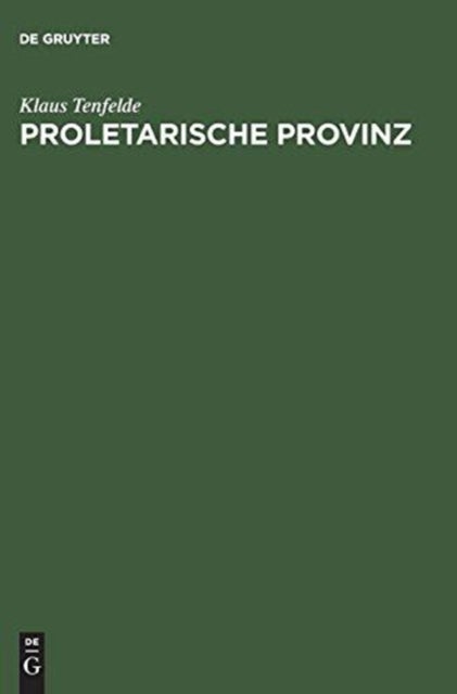 Proletarische Provinz - Radikalisierung Und Widerstand in Penzberg/Oberbayern 1900-1945