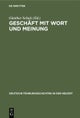 Geschaft Mit Wort Und Meinung