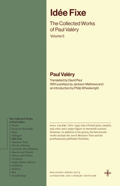 Idee Fixe - The Collected Works of Paul Valery, Volume 5