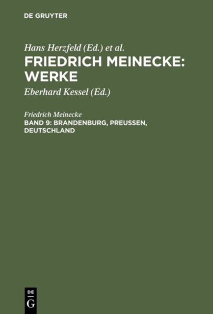 Brandenburg, Preußen, Deutschland - Kleine Schriften Zur Geschichte Und Politik