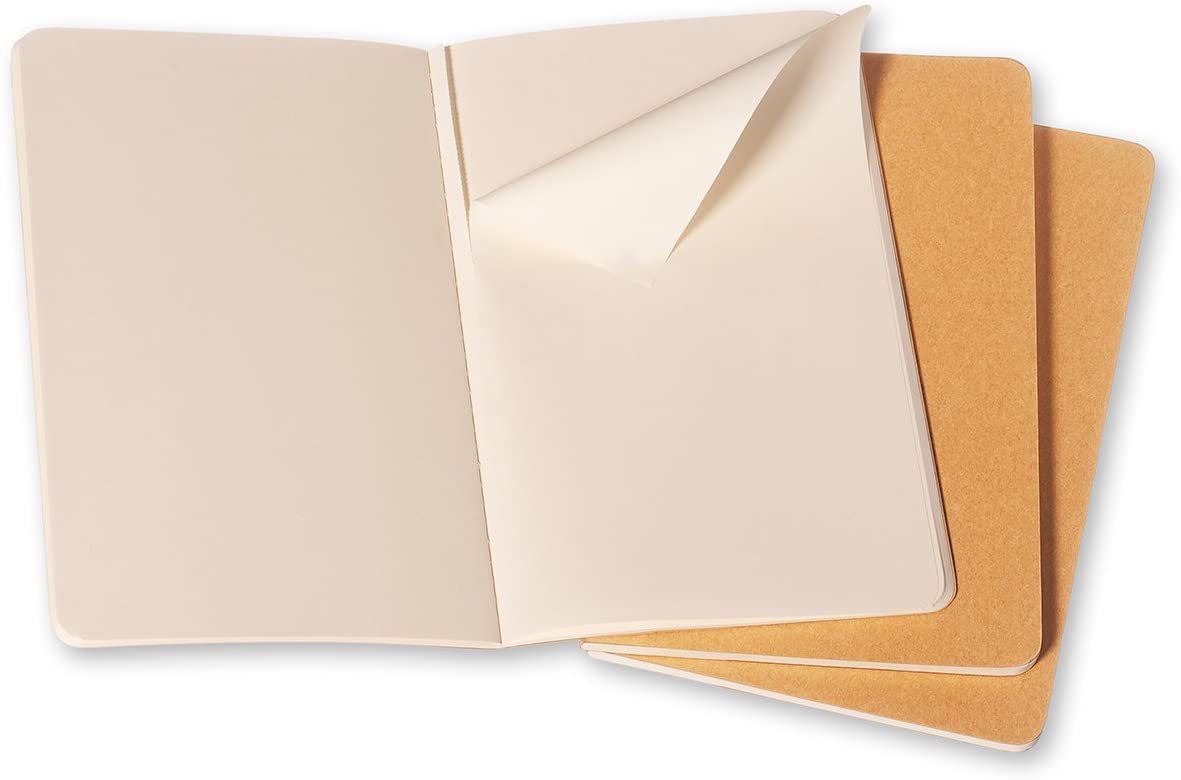 Moleskine Notatbok Blank Kraft Pkt (3)