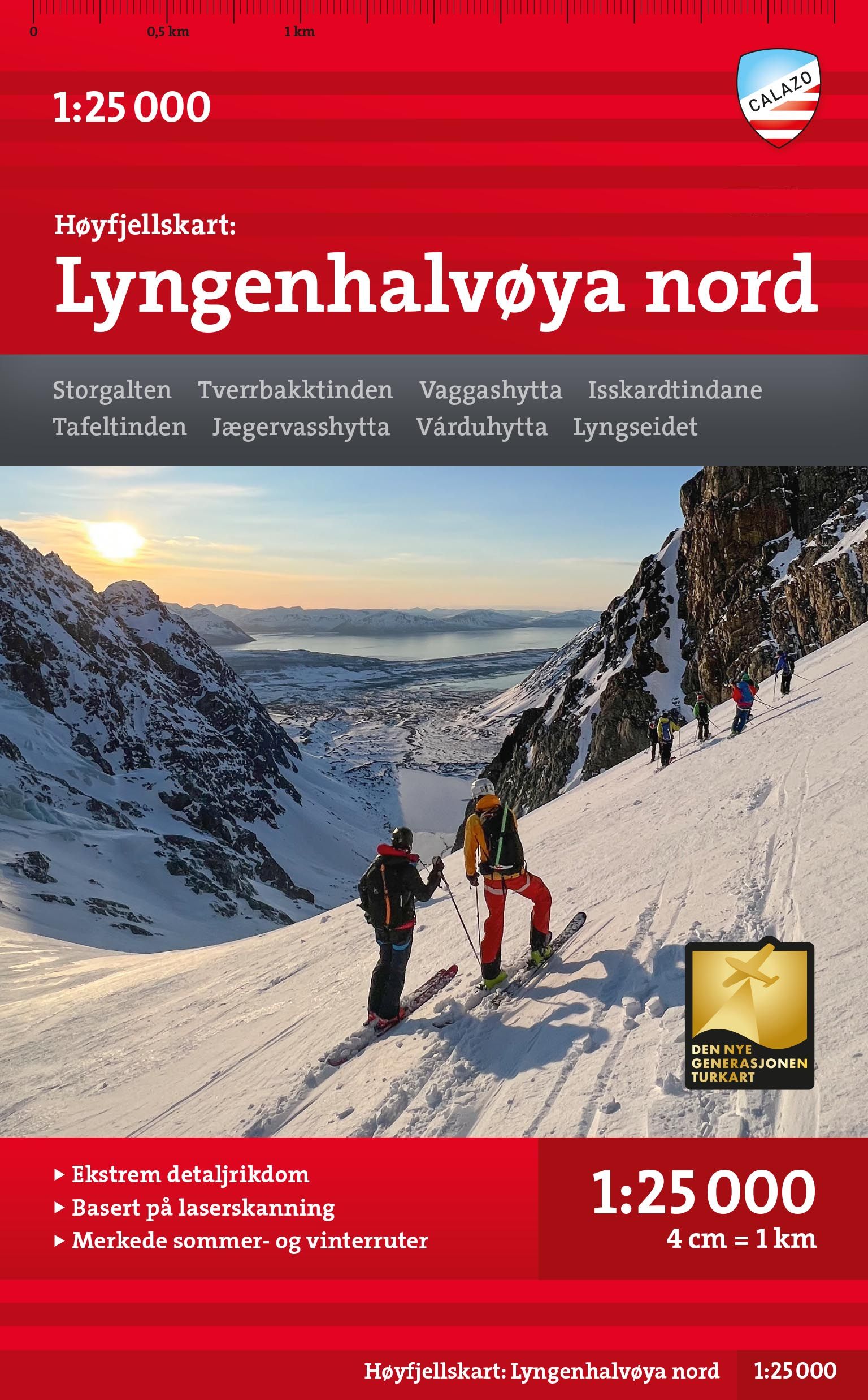 Lyngenhalvoya nord - Hoyfjellskart