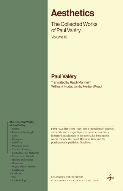 Aesthetics - The Collected Works of Paul Valery, Volume 13