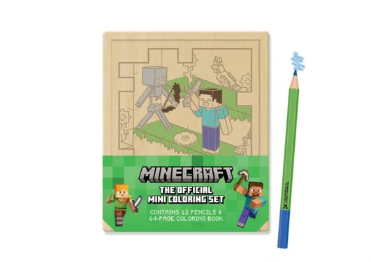 Minecraft: The Official Mini Coloring Set - Contains 64pp coloring book and 12 premium colored pencils