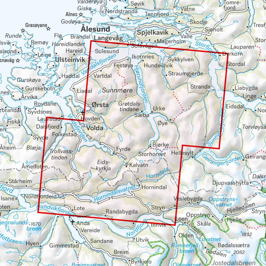 Sunnmore hiking Map