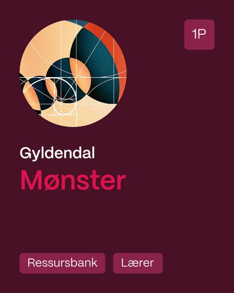 Mønster 1P - Ressursbank, Lærer : matematikk SF, vg1