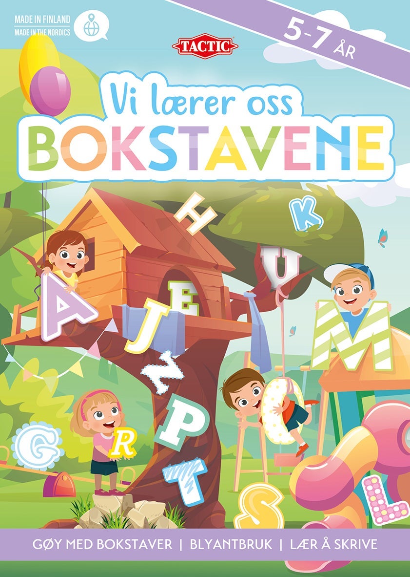 Lek og Lær Vi Lærer Oss Bokstaver Akt Hefte