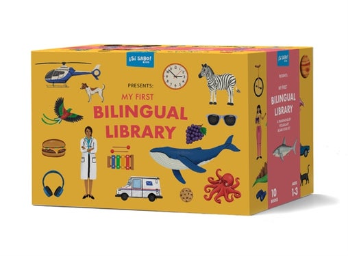 My First Bilingual Library - A Spanish-English Vocabulary Board Book Set of Colors, Numbers, Animals, ABCs, and More