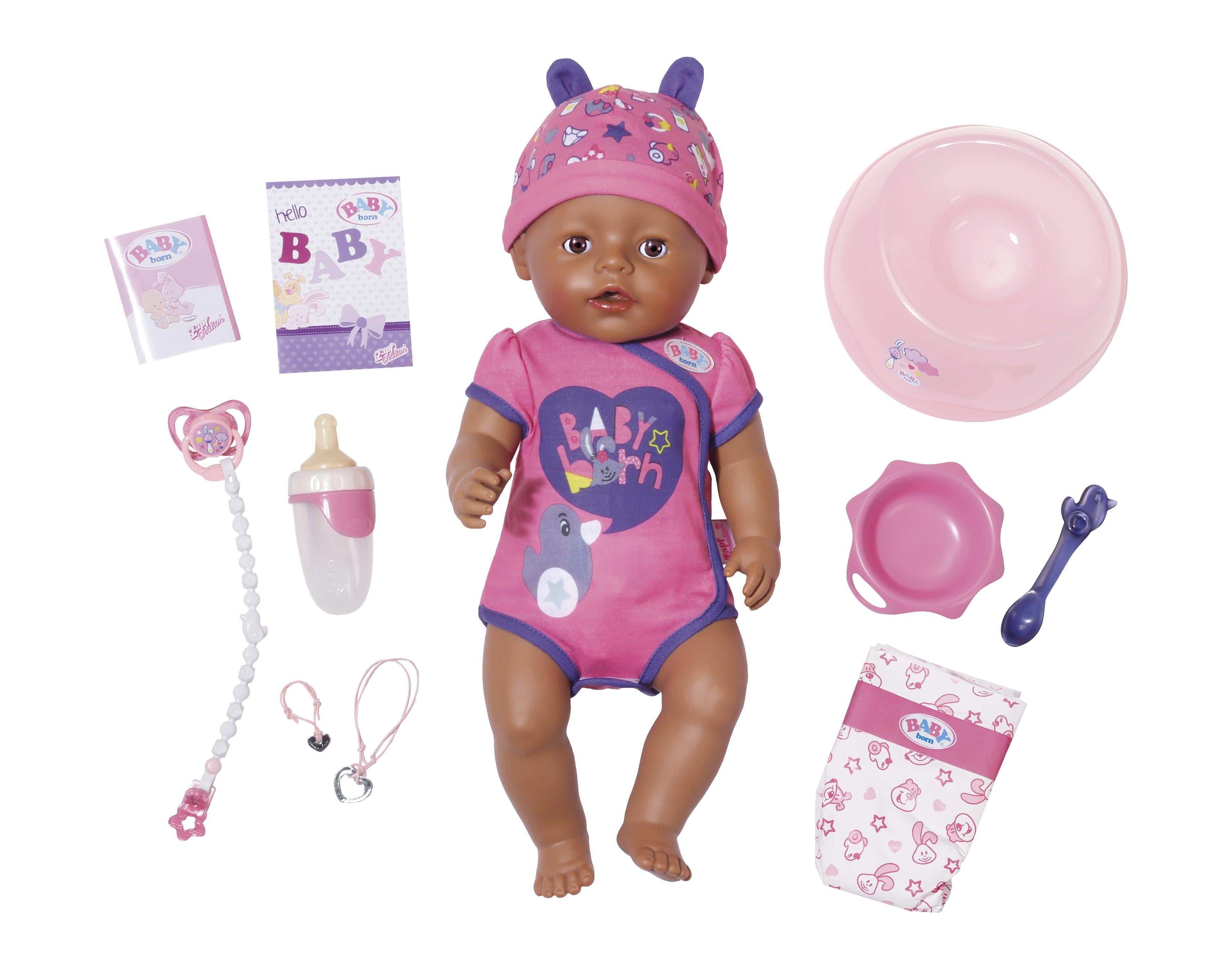 Baby Born 42 cm etnisk m/klær
