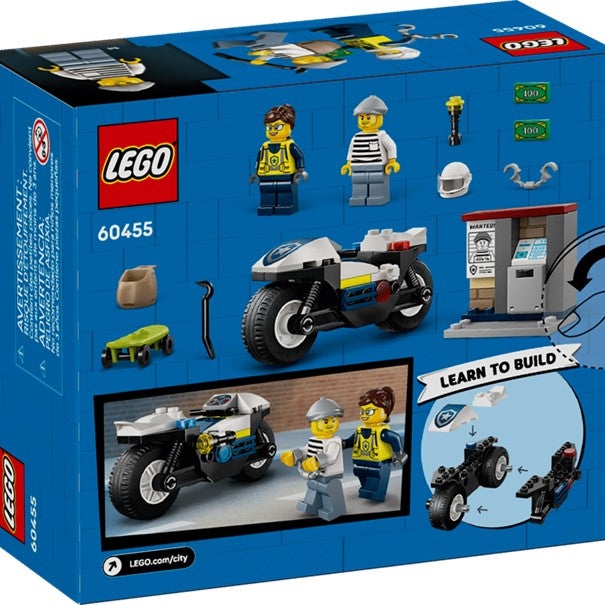 Lego Skurkejakt med motorsykkelpolitiet 60455