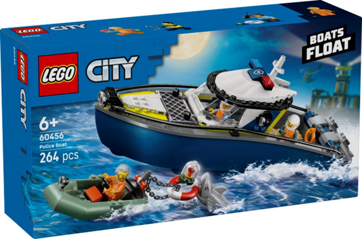 Lego Skurkejakt med politibåt 60456