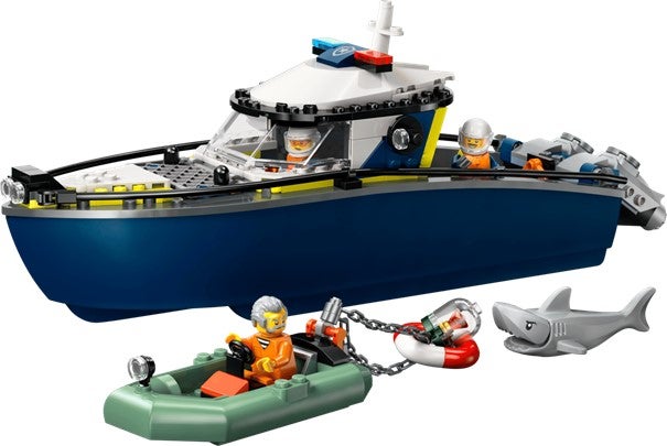 Lego Skurkejakt med politibåt 60456