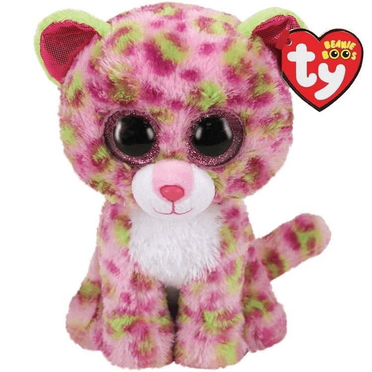 Bamse TY Lainey Leopard Rosa Medium