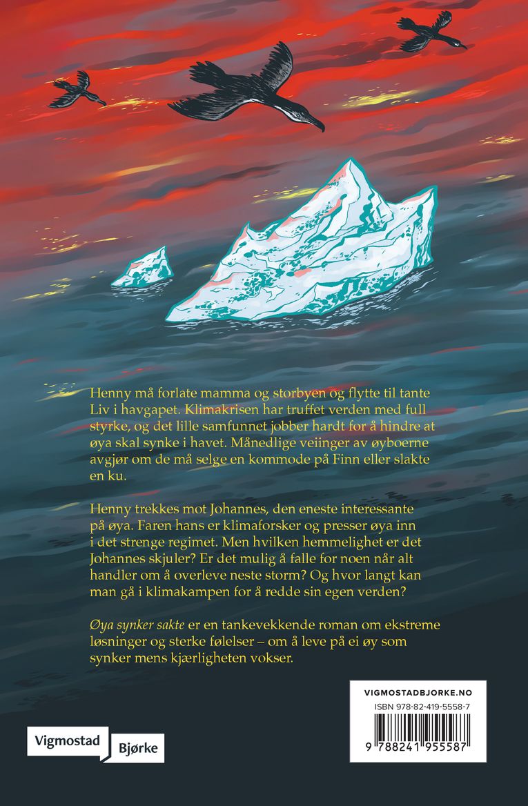 Øya synker sakte