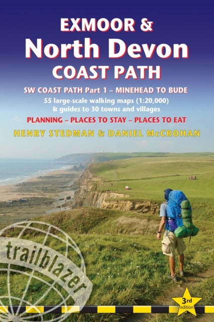 Exmoor & North Devon Coast Path Trailblazer Walking Guide - Minehead to Bude